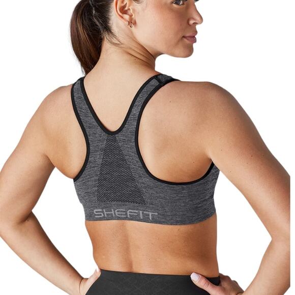 SheFit Perfect Lounge Bra in Graphite Women's M - Picture 2 of 7